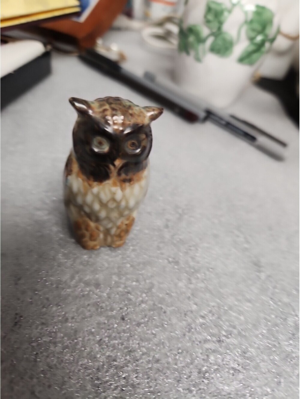 Vintage Otagiri Accents Ceramic MCM Owl Figurine Collectible Retro Boho!.